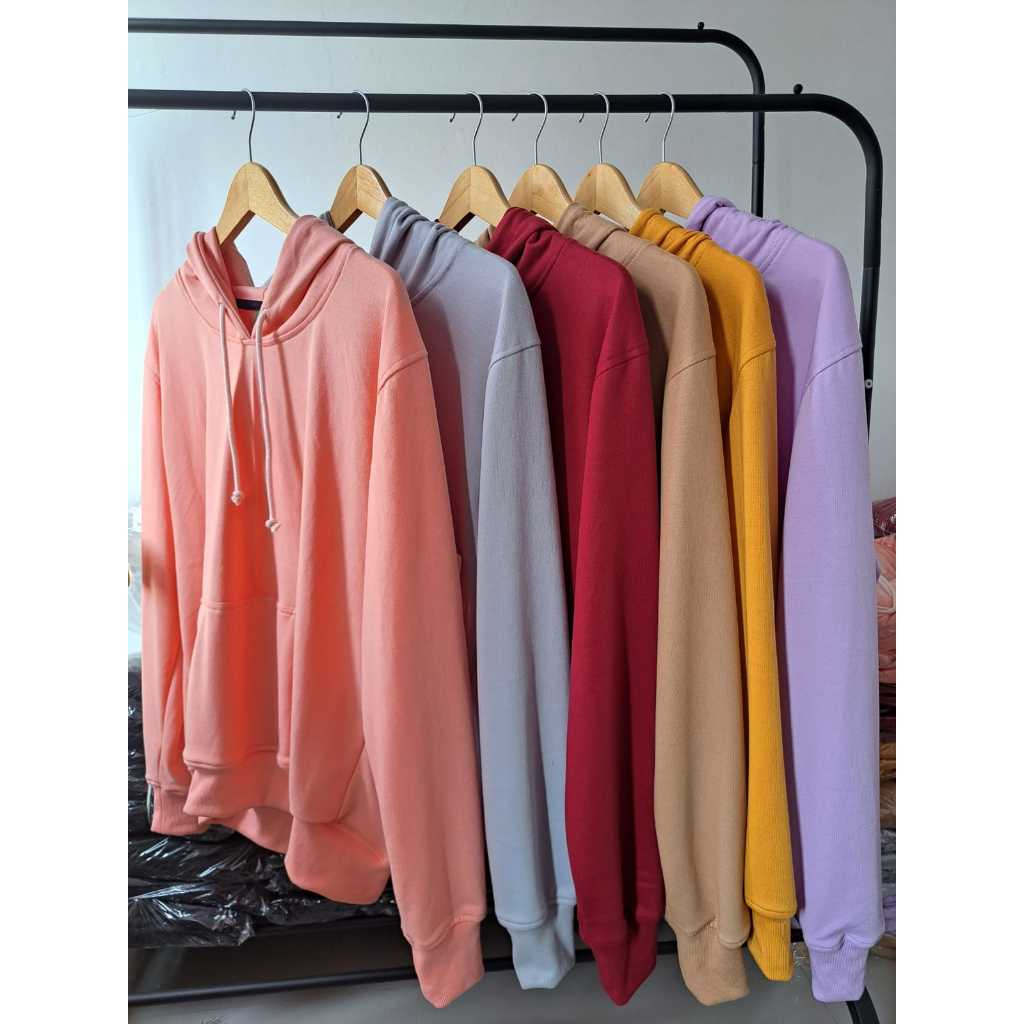 Sweater Hoodie Polos Jumper Pria Wanita Babyterry 290gsm