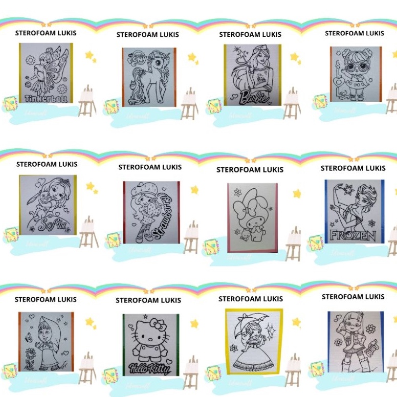 

KODE V1A PAKET 5 PAKET USAHA STYROFOAM LUKIS MEWARNAI TERMURAH BERKUALITAS