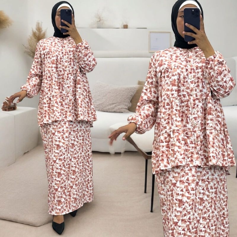 ELSEN SET ROK SETELAN ROK MOTIF BAHAN KRINGKEL PREMIUM ONE SET ROK COLLECTION