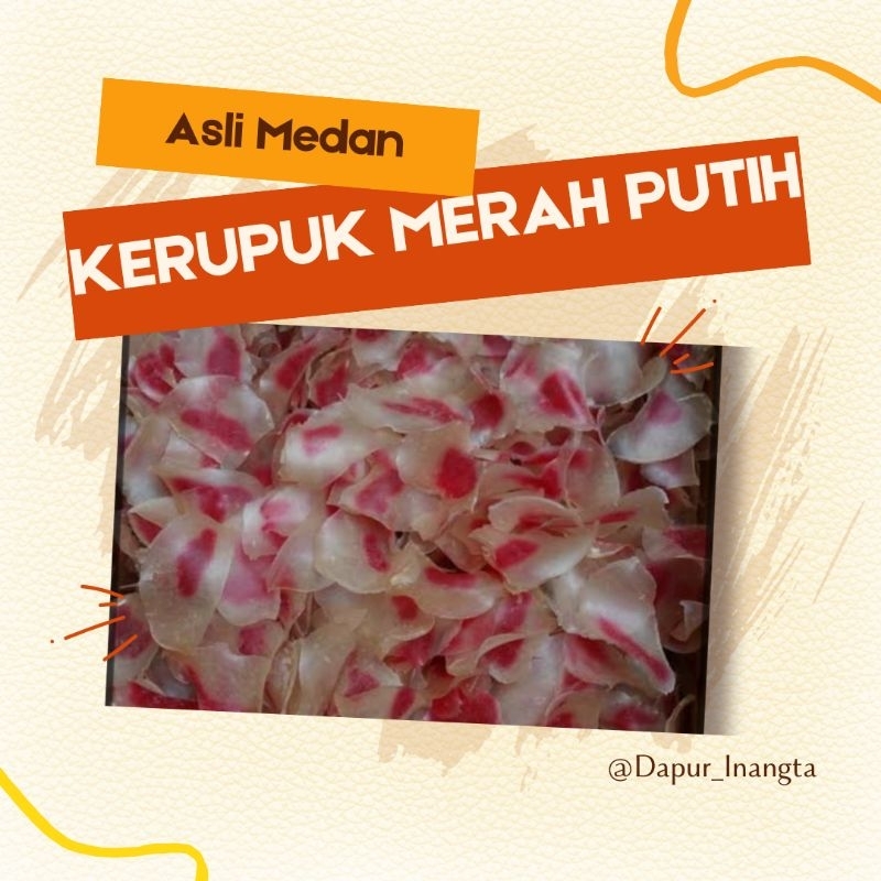 

Kerupuk Merah Putih Medan-Kerupuk miesop/pecal 250gram