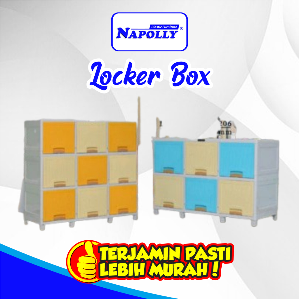 LEMARI PLASTIK NAPOLLY LOCKER BOX//MEJA TV PLASTIK SERBAGUNA//LEMARI PAKAIAN SERBAGUNA
