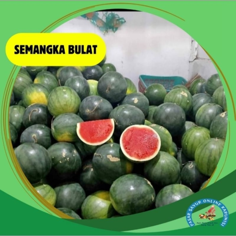 

semangka bulat merah segar