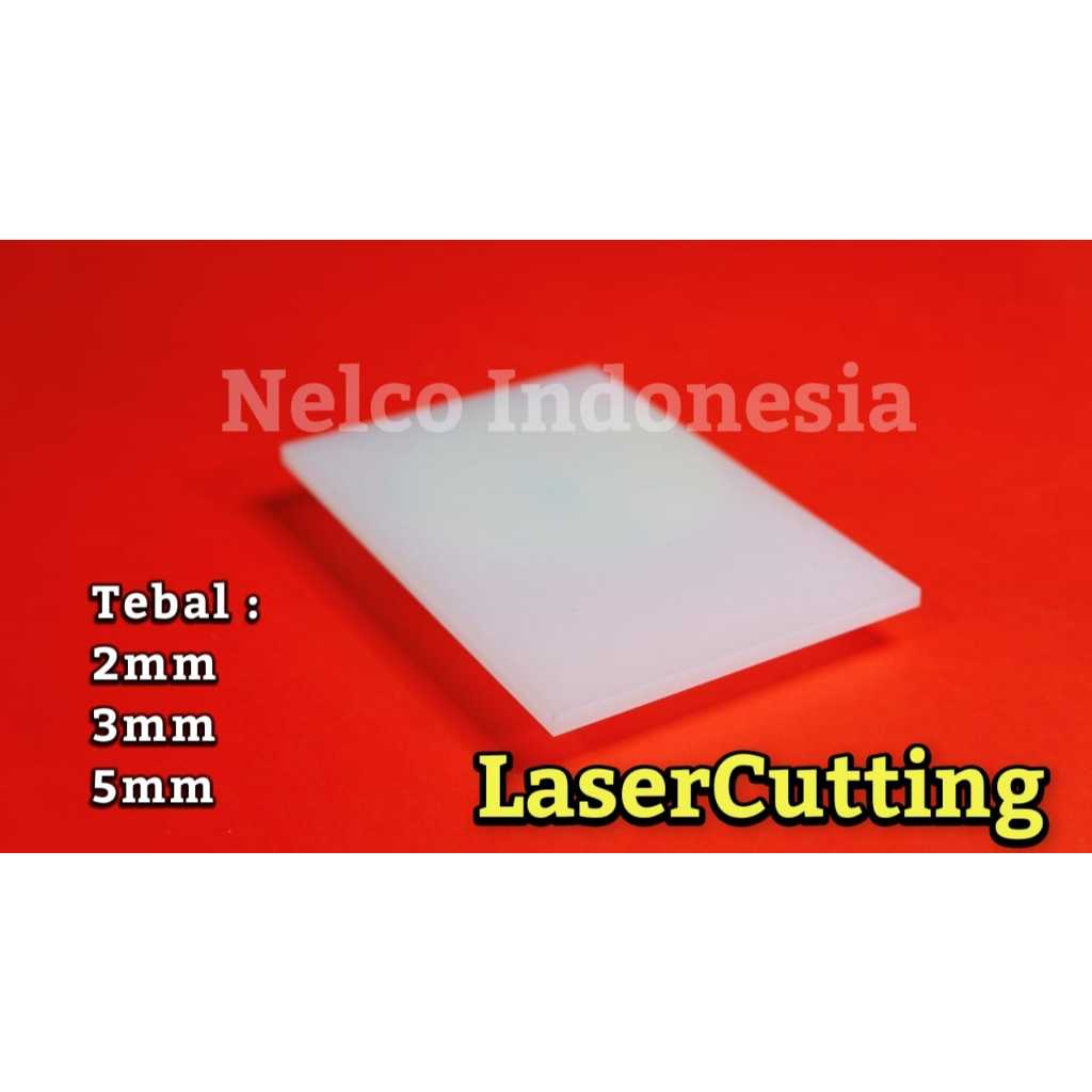Acrylic Akrilik Putih Susu Custom Laser Cutting Lembaran Potongan