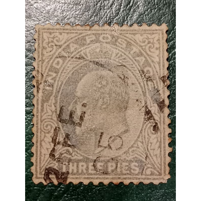 

Prangko India British 3 Pies King Edward Tahun 1902 USED
