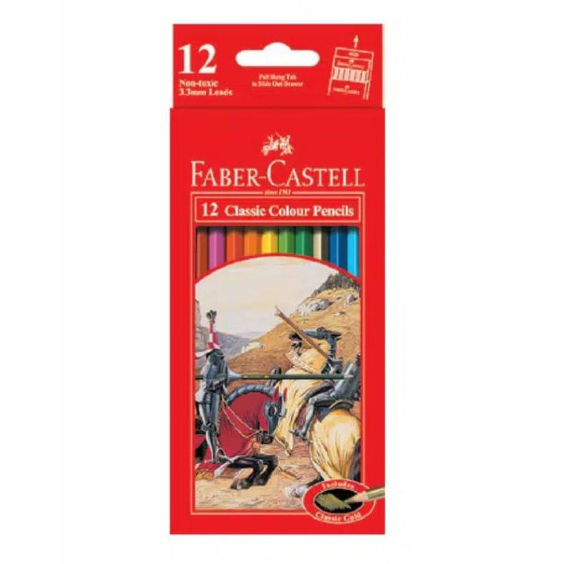 

KODE Q42Q Pensil Warna FaberCastell Classic Panjang 12 Warna