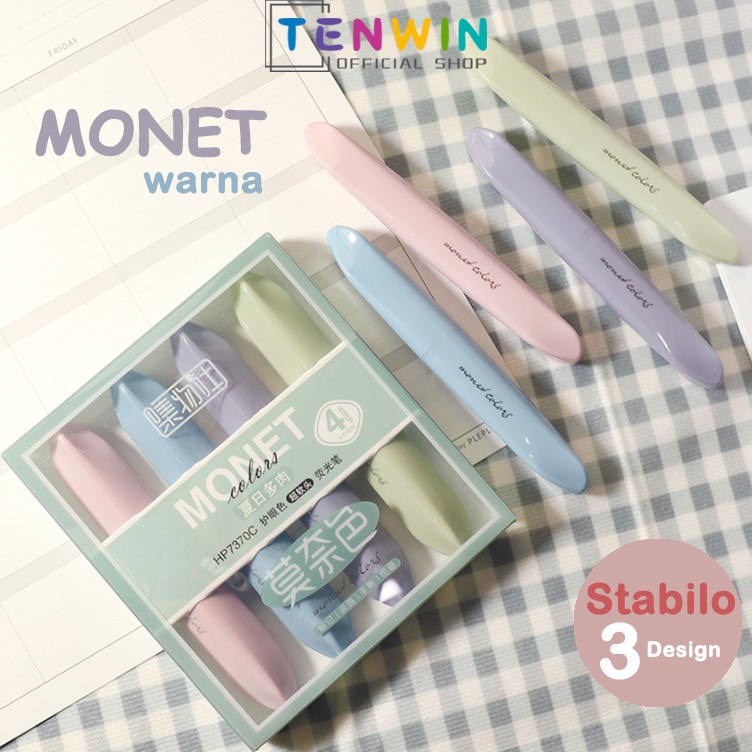 

KODE N99U 4pcsBox Soft Tip StabilohighlighterTenwin
