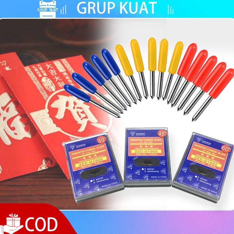 

KODE O7A 5pcs 456 Derajat Cutting Sticker mata pisau Roland Roland Blade Roland Cutting Plotter Vinyl Cutter Blade