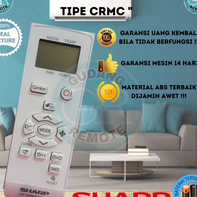 Potongan REMOTE AC SHARP CRMC SERIES