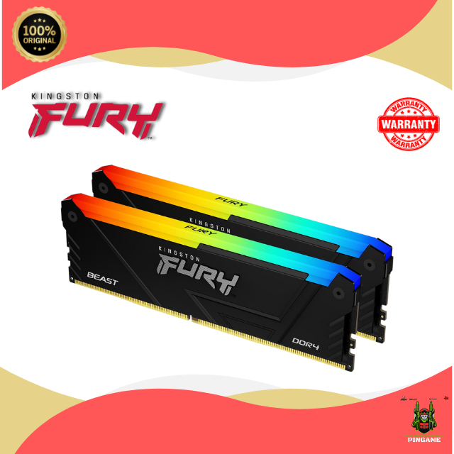 Kingston FURY Beast DDR4 16GB (2x8GB) 3200 MHz CL16 KF432C16BB2AK2/16