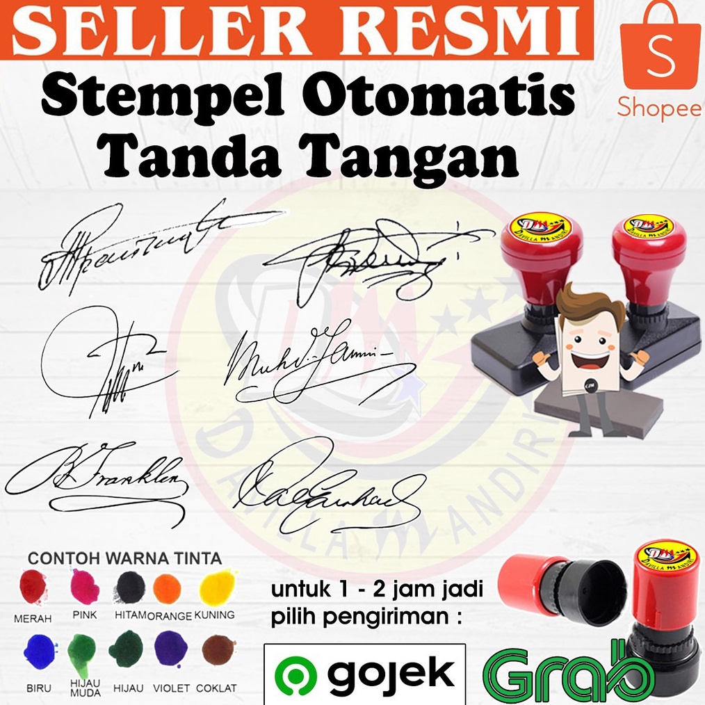 

KODE H96B STEMPEL OTOMATIS TANDA TANGAN SIGNATURE