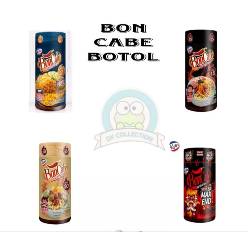 

❀ DK COLECTION'S ❀ Bon Cabe Berbagai Varian Level 2,15,30,50 Botol/sambal tabur/campuran makanan Bakso, Nasgor dll