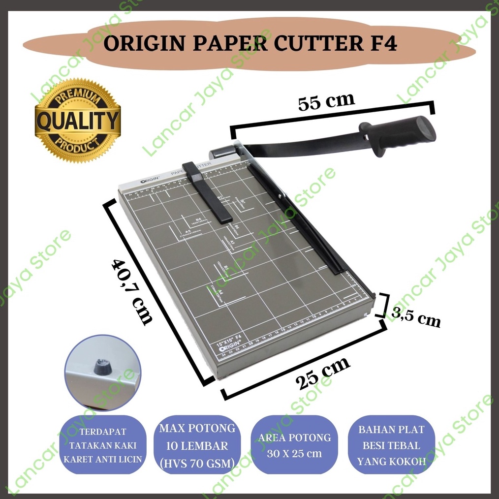 

KODE N23H Alat Pemotong Kertas Paper Cutter Origin F4