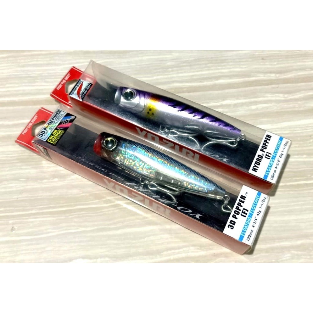 Paket Lure Yo-zuri Yozuri 3D Hydro Popper 120MM 40GR