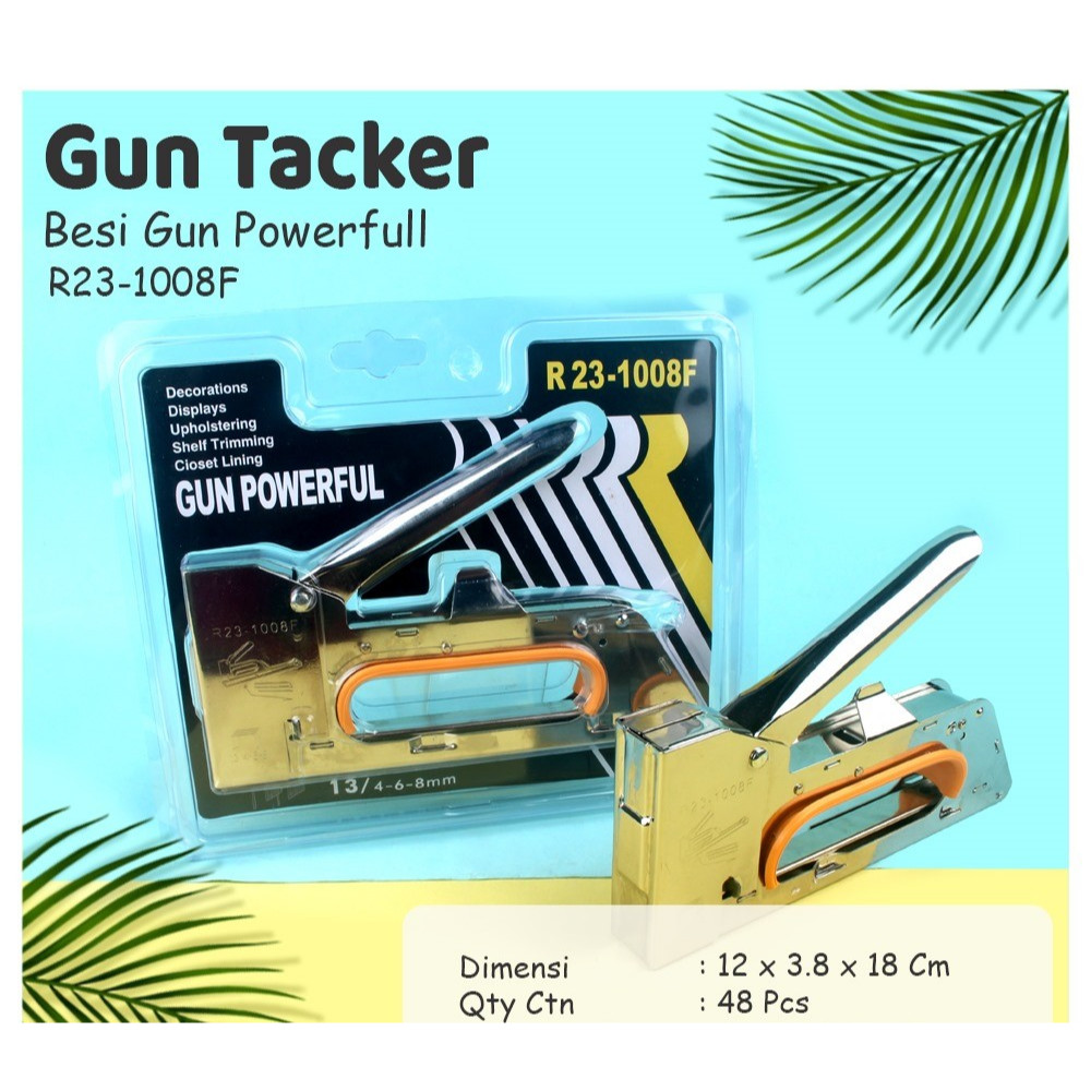 

Stapler Tembak Staples GunTacker Kayu Bagus 13/8 Bahan Besi