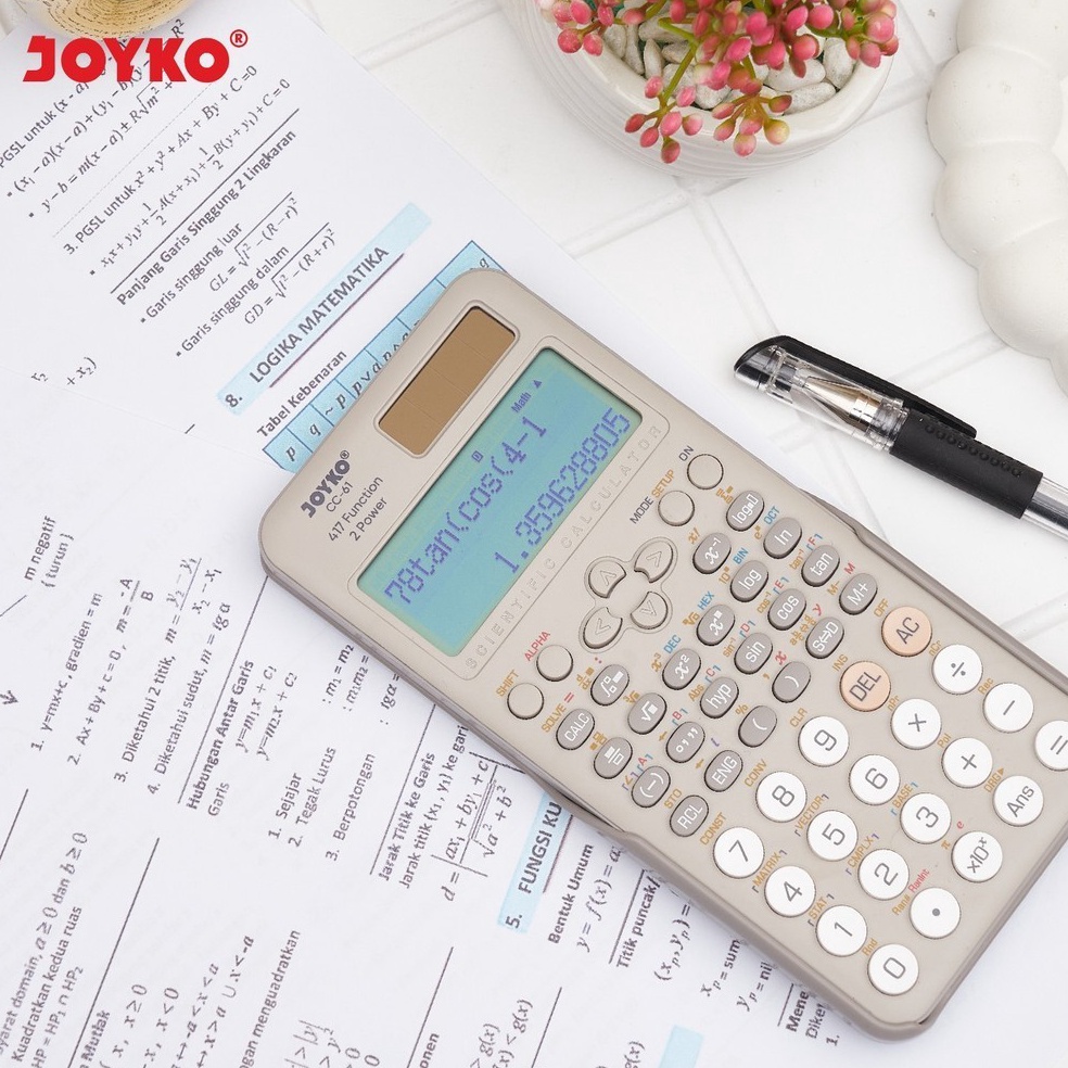 

KODE J16U JOYKO CC61 Kalkulator Sekolah Scientific Calculator CC61 Kuliah