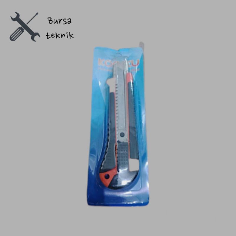 

(COD) Pisau kater besar gagang karet / cutter besar gagang karet Termurah