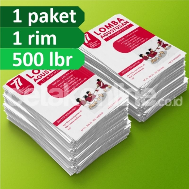 

CETAK BROSUR/LEAFLET A4 MURAH - FREE DESAIN!!!