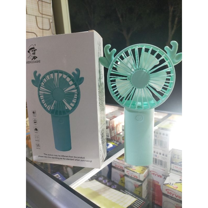 KIPAS ANGIN MINI FAN KIPAS ANGIN + LAMPU KIPAS ANGIN MINI