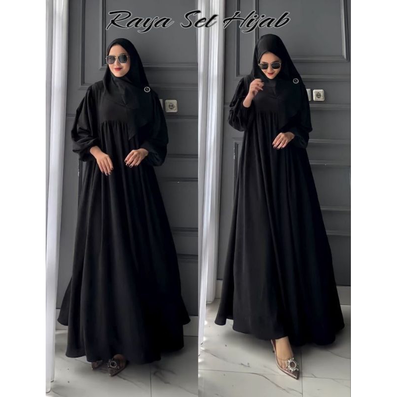 RAYA SET HIJAB GHINA DRESS PESTA | DRESS KONDANGAN