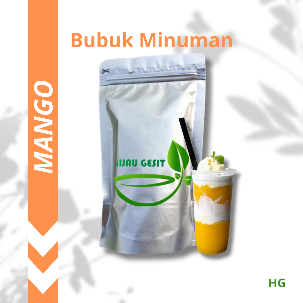 

HIJAU GESIT Blend Bubuk Minuman Premium Quality Rasa Mango Powder Drink 15 GR Hijau Gesit Powder