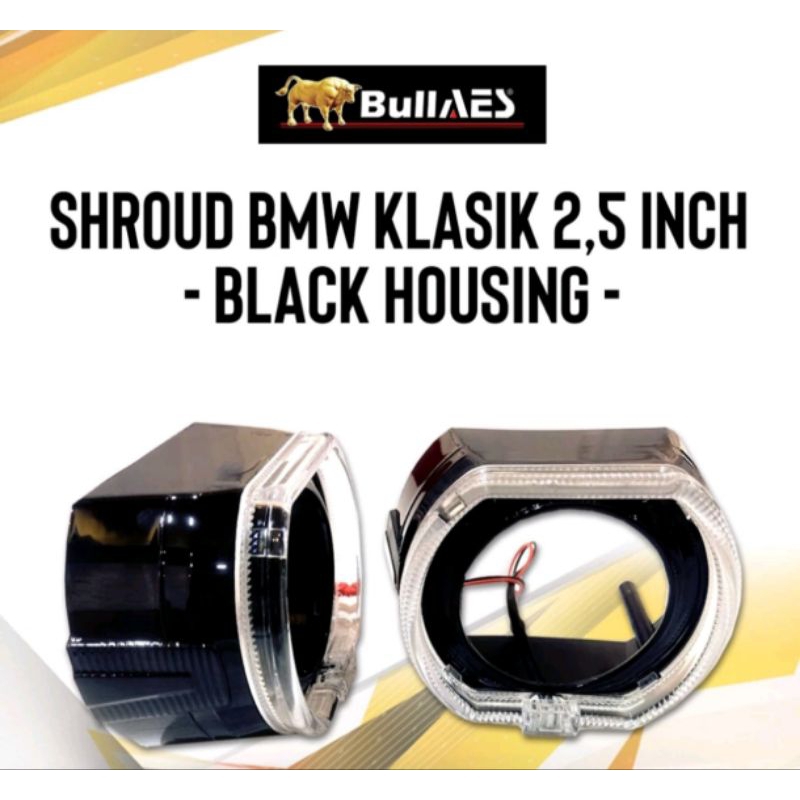 Shroud lampu Biled Shroud BMW AES Sround 5D ICC 2,5inc & 3inc cover lampu biled