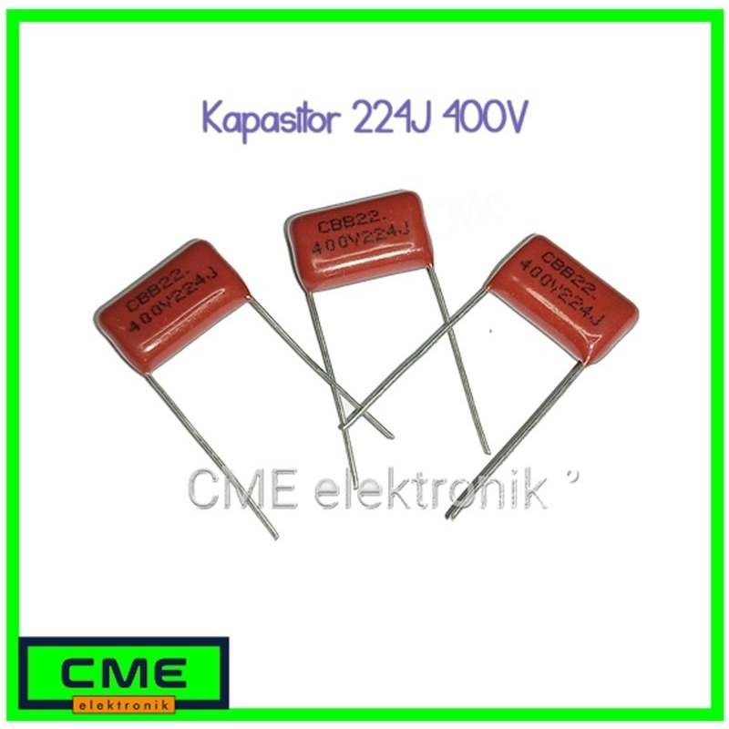 KAPASITOR 224J 400V / 220n 400v / 220nf 400v CAPASITOR KUALITAS BAIK