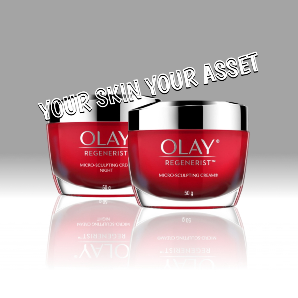 Olay Regenerist Micro Sculpting Day dan Night Cream Skincare Antiaging 50g