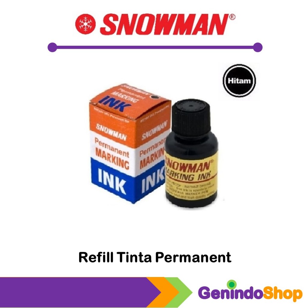 

Refill Ink / Tinta isi Ulang Spidol Permanen Snowman G-12 dan AG-12