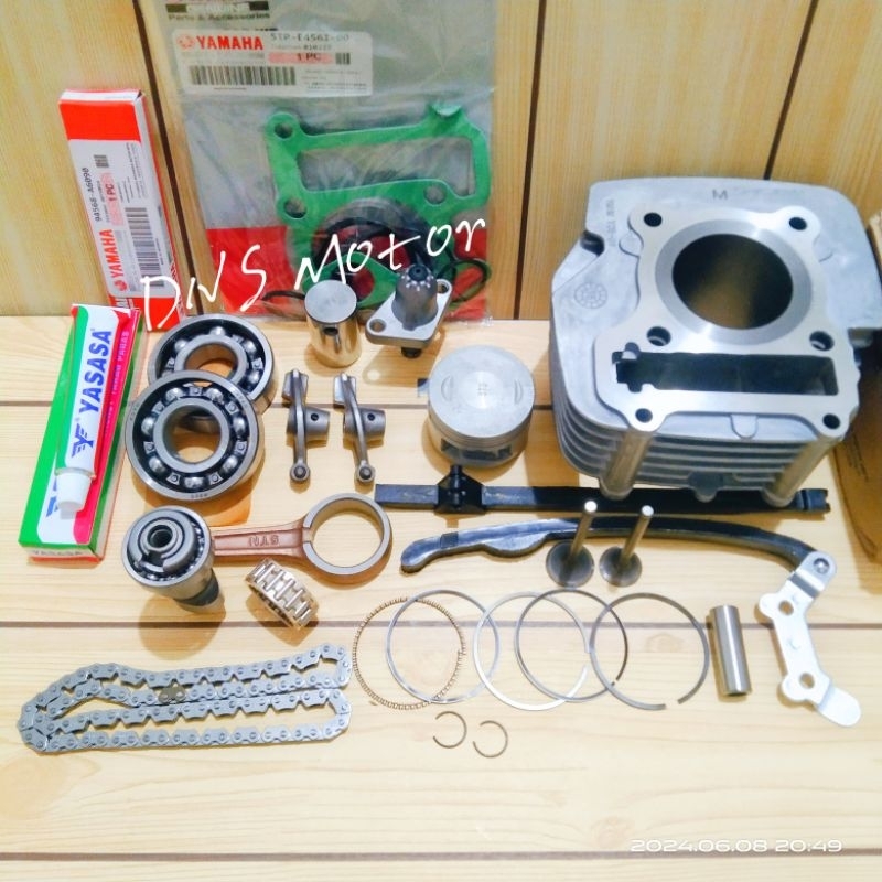 PAKET KOMPLIT BLOK SEHER JUPITER Z - JUPITER BURHAN VEGA R NEW PAKET 10 AITEM ISIAN MESIN 5TP