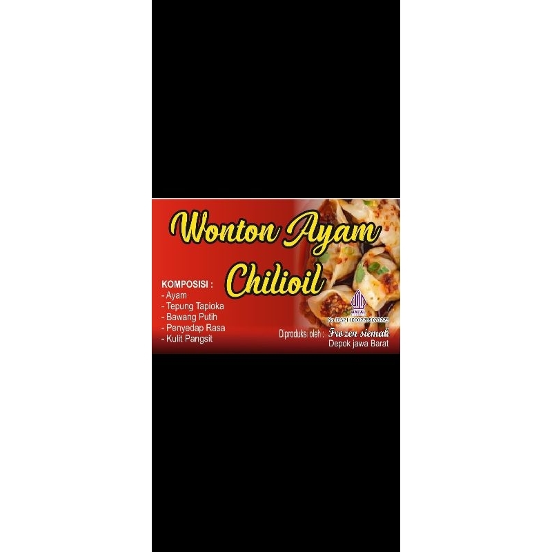 

WONTON CHILI OIL ISI 5PC