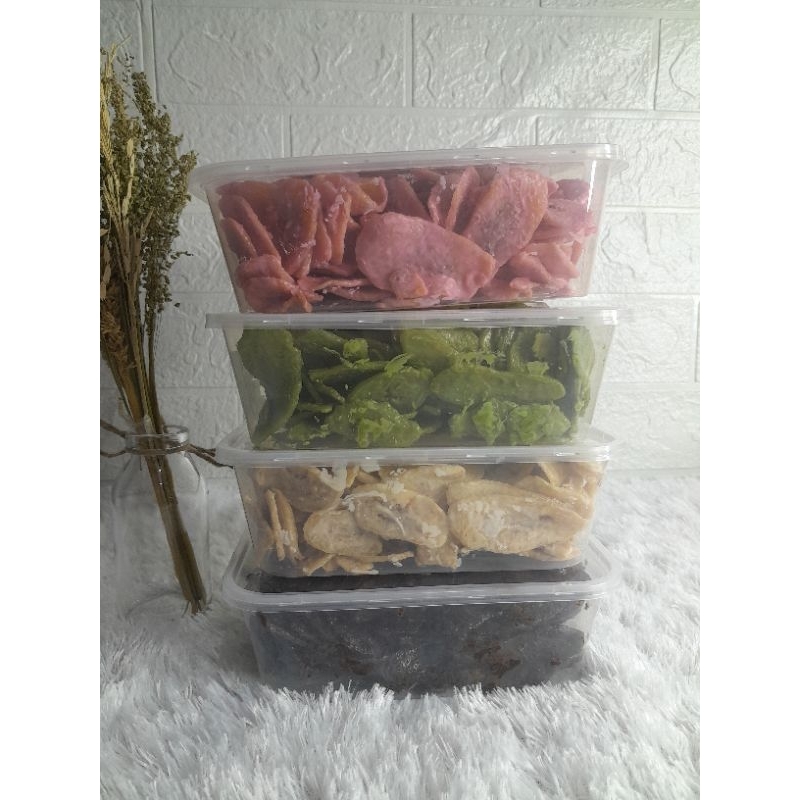 

Paket Hemat Keripik Pisang Kemasan 250gram x 4 box (1kg)