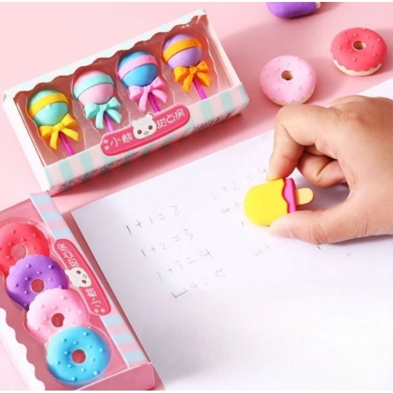 

PENGHAPUS LUCU BENTUK KARAKTER ISI 4 PCS/SET