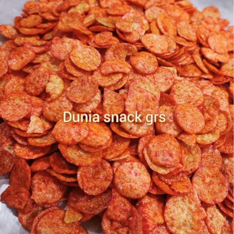 

Opak Medan Mini Pedas 150gr / Opak Singkong Balado Oji Crispy