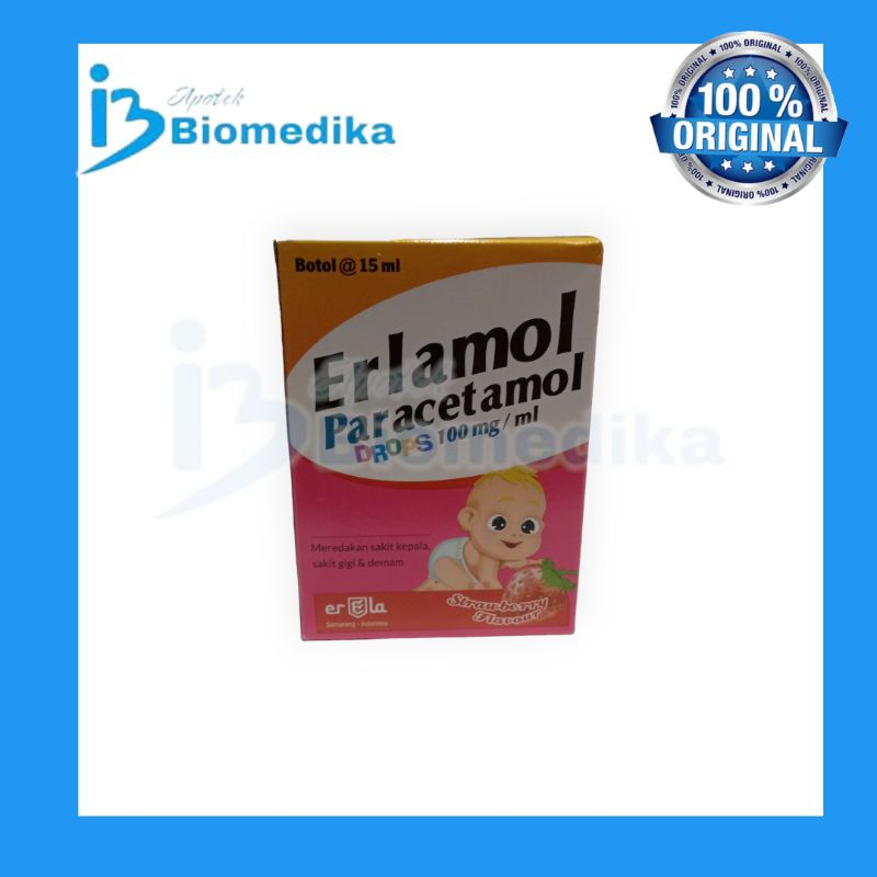 ERLAMOL DROP 15ML OBAT DEMAM