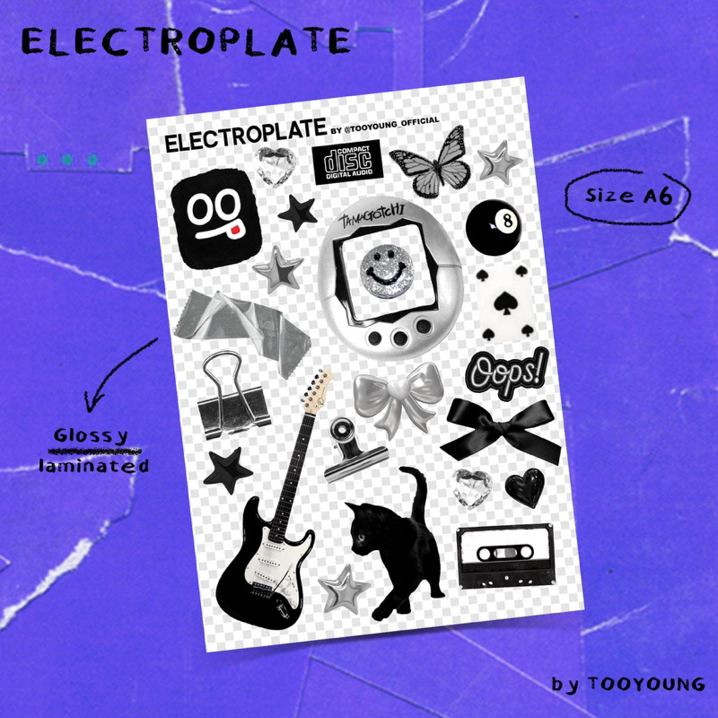 

TOOYOUNG ELECTROPLATE STICKER