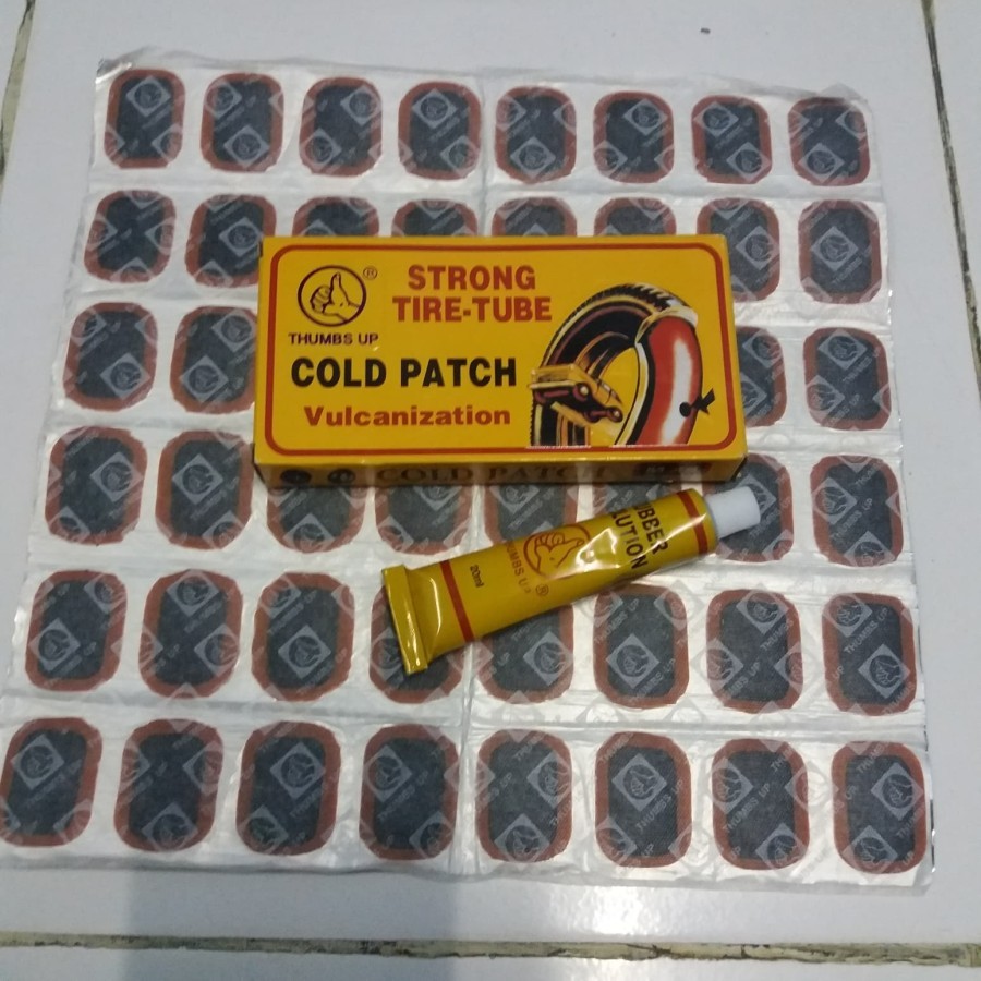 [BISA COD] TAMBAL BAN COLD PATCH / TAMPAL BAN SEPEDA / MOTOR ISI 24 / ISI 48 / COLD PATCH THUMBS UP 