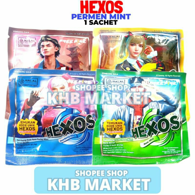 

Permen Hexos Mint Sachetan 12.5GR