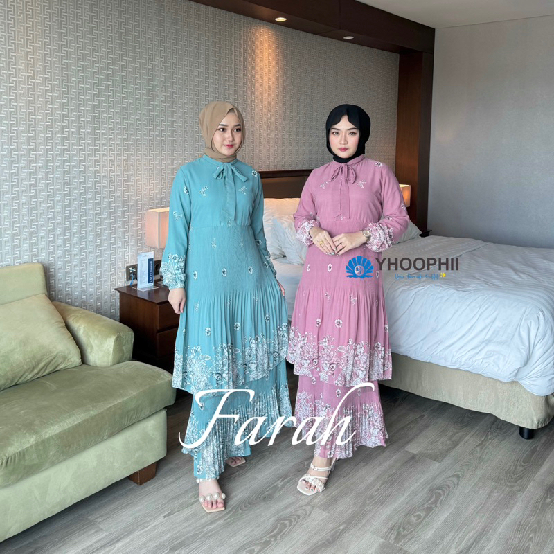 [Farah Dress] - New Collection - Gamis kekinian - Gamis kondangan