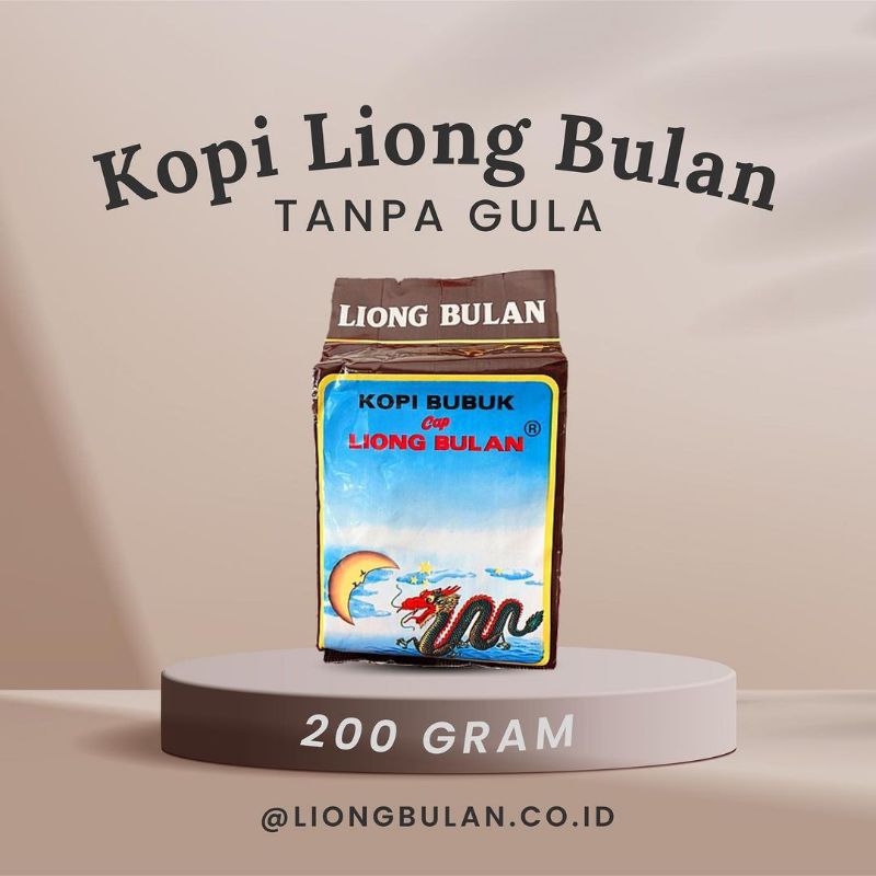 

Kopi Liong Bulan 200gr Tanpa Gula Coffee Legend Khas Oleh-oleh Bogor Barista Cafe Kafe Kedai Warkop Angkringan