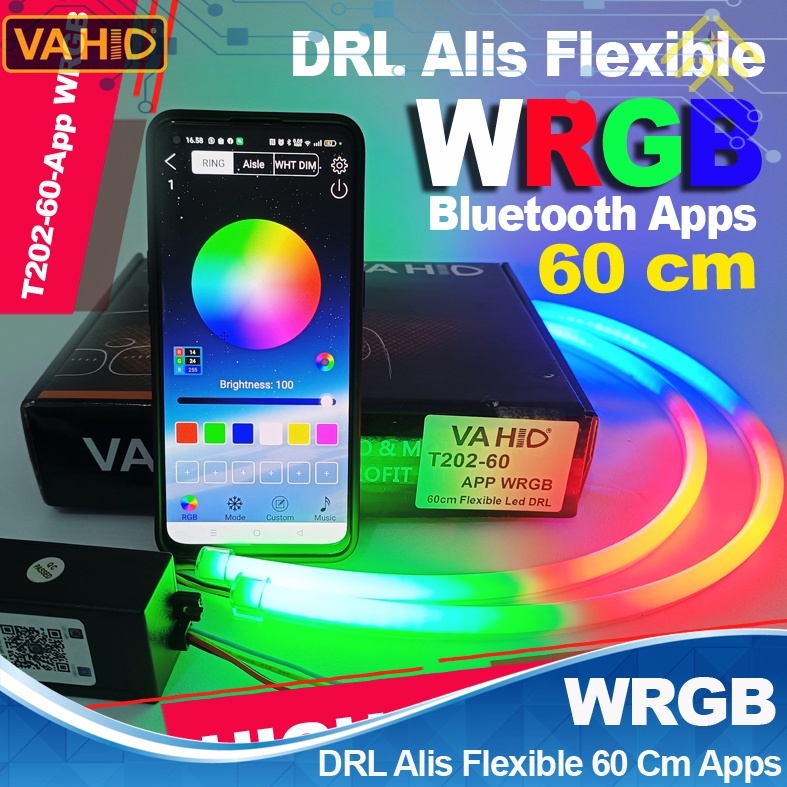 DRL RGB Vahid 60cm 80cm DRL wellcome light RGB bukan Huracan
