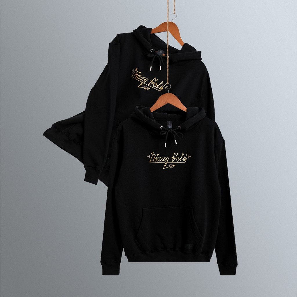 DizzyMfg - Hoodie Crewneck DizzyGold Black