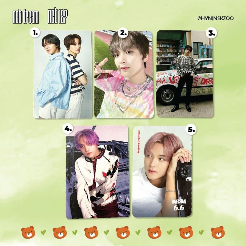 NCT Dream 127 Haechan Official Photocard Pc POB Lemonilo