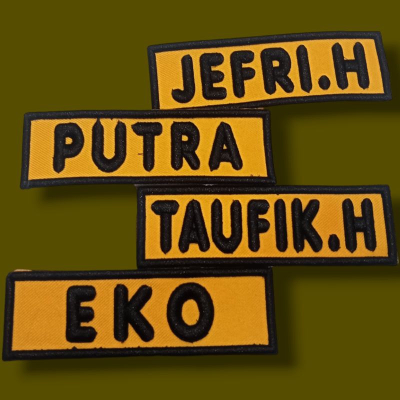 Badge Atribut Nama FKPPI Bordir Timbul 3d/Nama FKPPI Gratis Custom