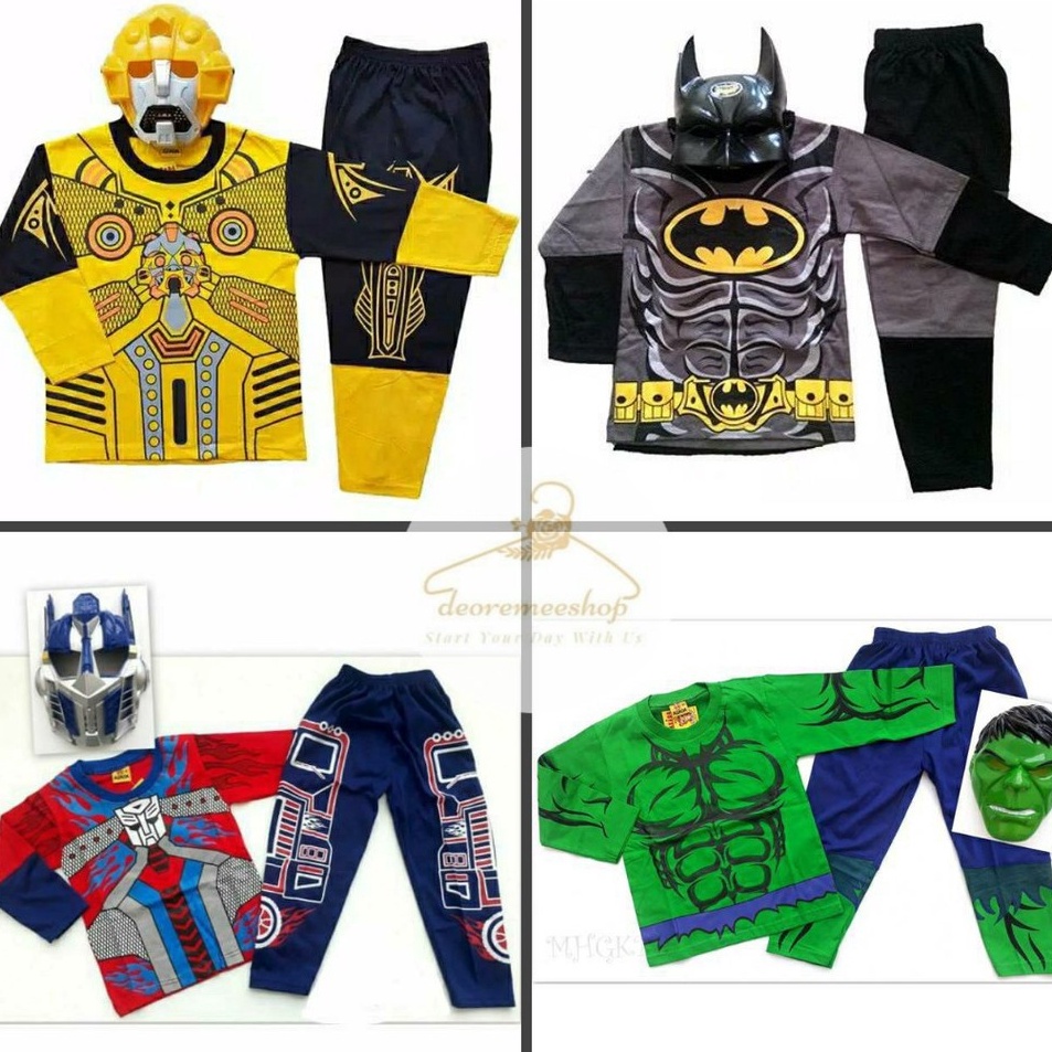 Mewah Baju kostum anak bumblebebatmen azdtransfrmer huluk