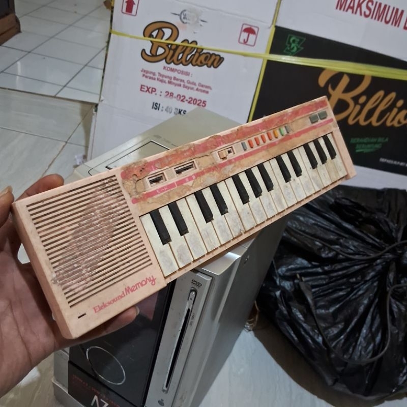 piano casio mini pink