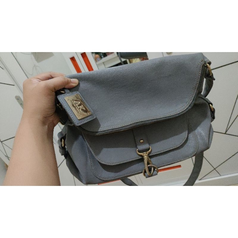 Anne Klein Sling Bag Grey (preloved sale)