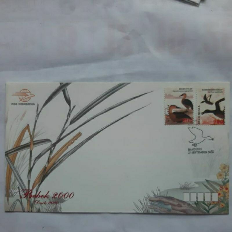 

Perangko seri Bebek tahun 2000 sampul 1 prangko