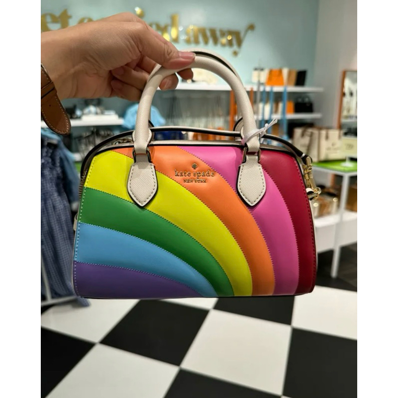 KATE SPADE KS DUFFLE RAINBOW MULTI CROSSBODY BAG KG638