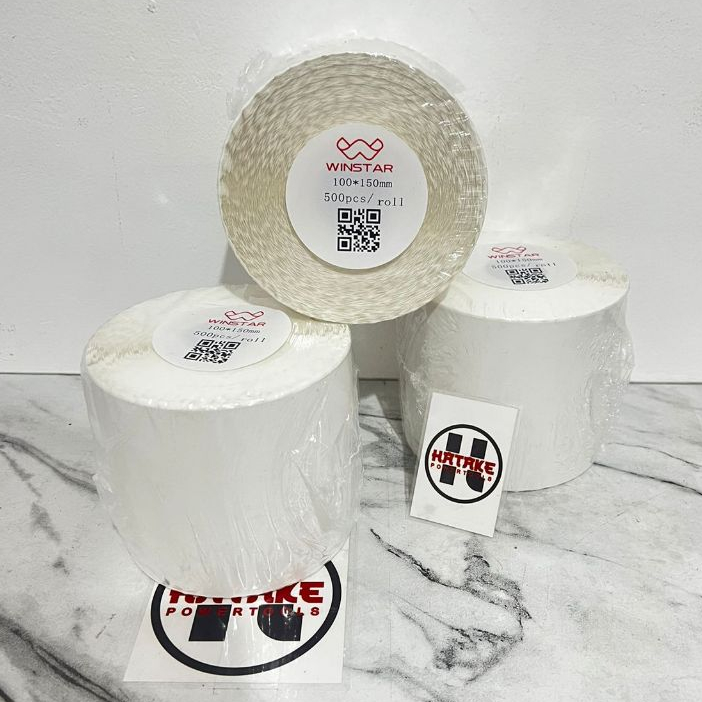 

Label Barcode 100 x 150 / Kertas Sticker Thermal Resi 100x150MM WINSTAR ISI 500 PREMIUM SPEC