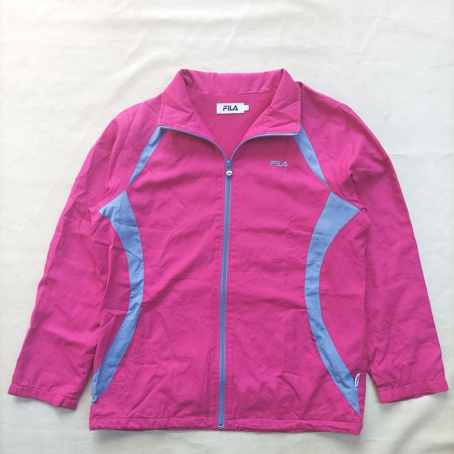 jaket Fila twotone windbreaker casual jacket women running cycling